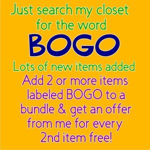 BUY ONE GET ONE FREE